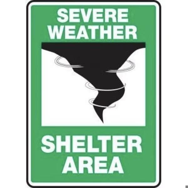Accuform SEVERE WEATHER SAFETY SIGN SEVERE MFEX541VS MFEX541VS - main